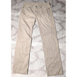 Levi's 514 Pants Men's 32x32 Beige Casual Slim Straight 00514-0407